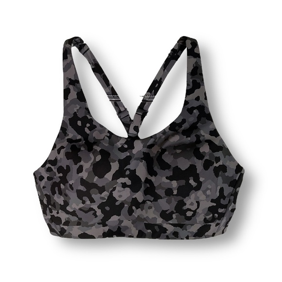 Athleta Advance Sports Bra Camo Print  Athletic Activewear Sz 36B - Picture 2 of 8